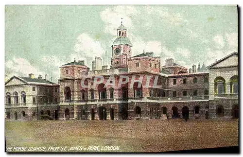 Cartes postales London The horse guards from St James park