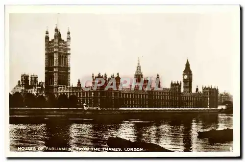 Cartes postales London Houses Parliament From The Thames