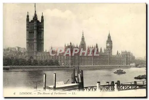 Cartes postales London The Houses of Parliament