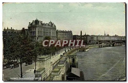 Cartes postales London Thames Embankment