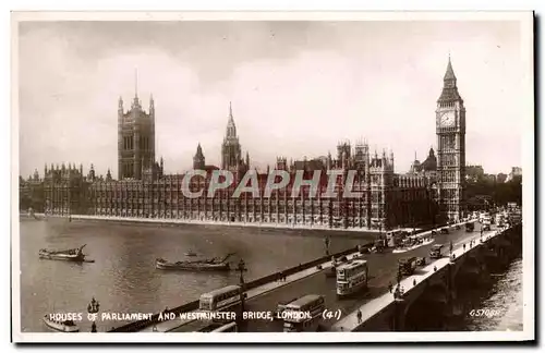 Cartes postales London Clock Tower And Houses of Parliament