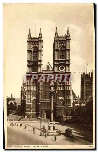 Cartes postales London Westminster Abbey West Front