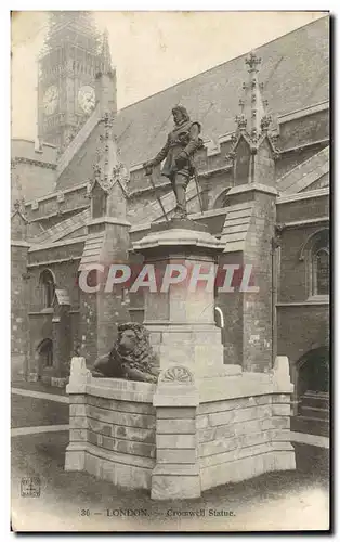 Cartes postales London Cromwell Statue