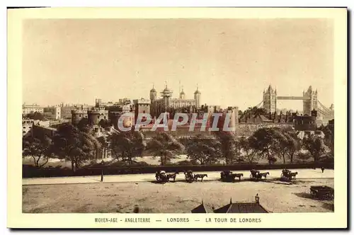 Cartes postales Moyen Age Angleterre Londres La Tour de Londres