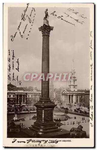 Cartes postales Nelson Column Trafalgar Square