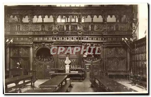 Ansichtskarte AK Middle Temple Hall Screen London