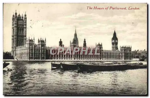 Cartes postales London Houses Of Parliament From River Thames