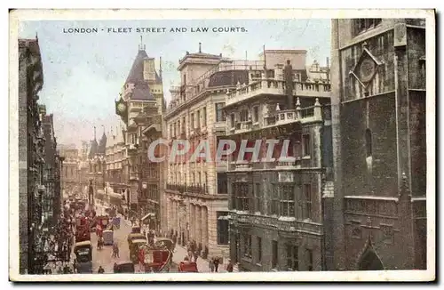 Cartes postales London Fleet Street And Law Courts