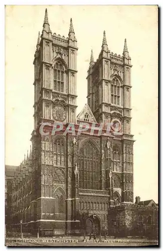 Cartes postales London Westminster Abbey West From