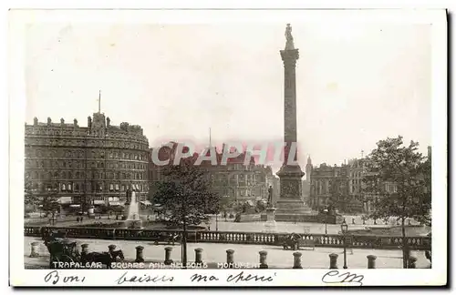 Cartes postales London Trafaigar Square Nelson s Monument