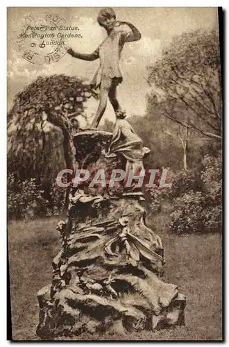 Cartes postales London Peter Pan statue Kensington gardens