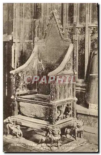 Ansichtskarte AK London Westiminster Abbey Coronation Chair and stone of destiny