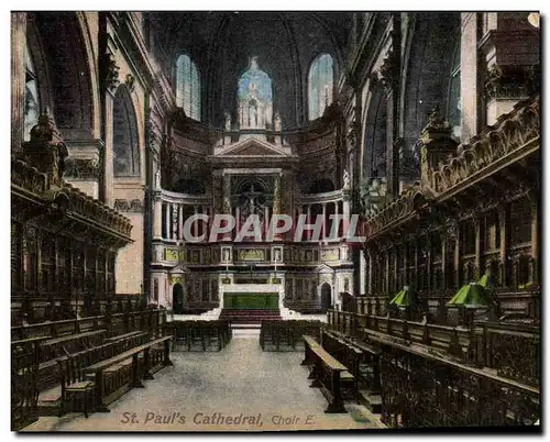 Cartes postales St Paul s Cathedral Choir E London