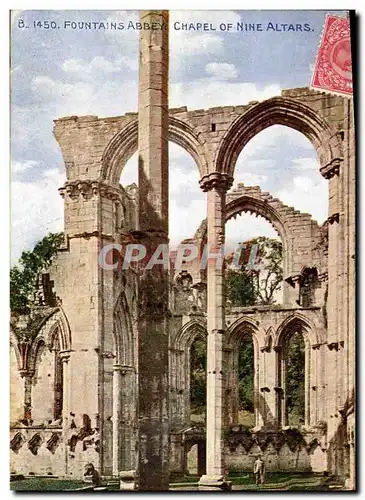 Cartes postales Fountains Abbey Chapel of Nine altars