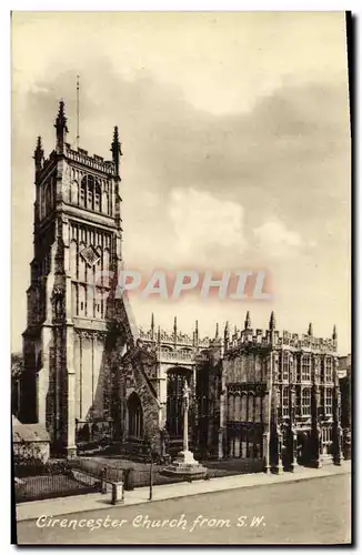 Ansichtskarte AK Cirencester Church From SW