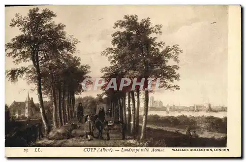 Cartes postales Cuyp Landscape with Avenue Wallace Collection London