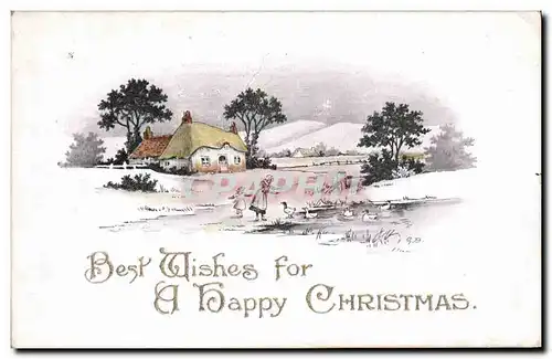 Cartes postales Best Wishes for A Happy Christmas