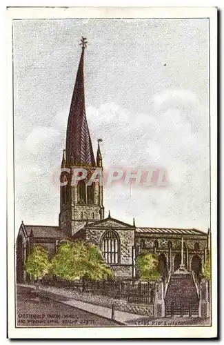 Cartes postales Chesterfield Parish church