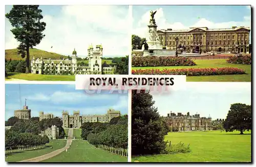 Cartes postales moderne Royal Residences Balmoral castle Buckingham Windsor