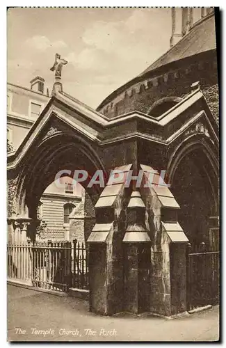 Ansichtskarte AK The Temple Church The Porch