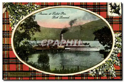 Cartes postales Streams at Tarbert Pier Looch Lomond Bateau