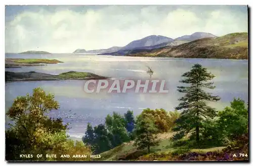 Ansichtskarte AK Kyles of Bute and Arran Hills