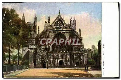 Cartes postales Exeter Cathedral West Front