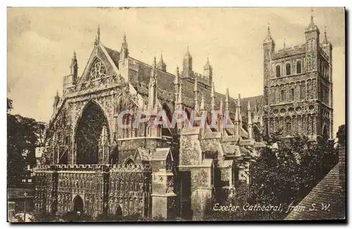 Cartes postales Exeter Cathedral from S W