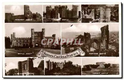 Cartes postales Sussex Castles Priories