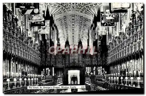 Cartes postales moderne The Choir St George s Chapel Windsor Castle