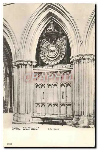 Cartes postales Wells Cathedral The Clock