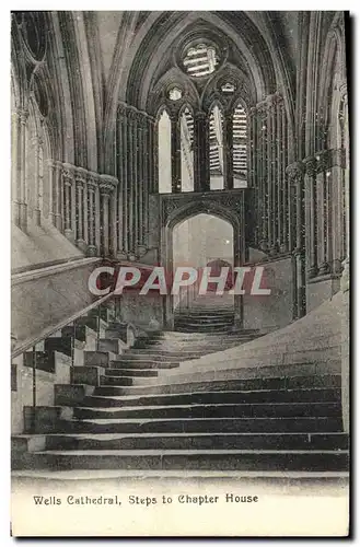 Cartes postales Wells Cathedral Steps to Chapter House