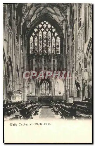 Ansichtskarte AK Wells Cathedral Choir East