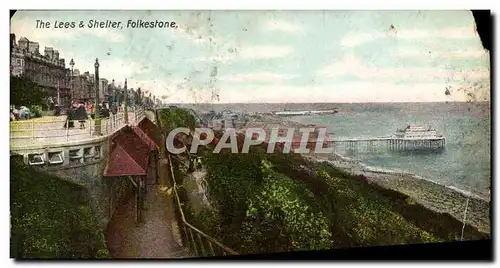 Cartes postales The Lees Shelter Folkestone