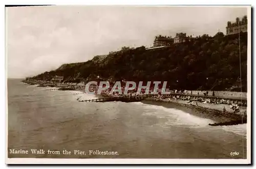 Ansichtskarte AK Marine Walk from the Pier Folkestone