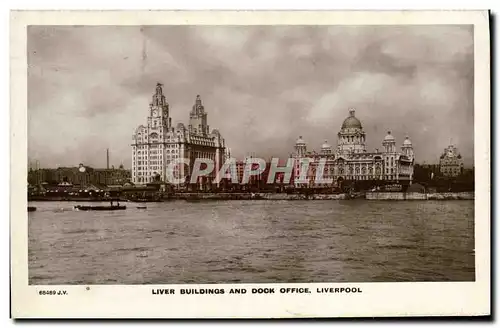 Ansichtskarte AK Liver Buildings and Dock Office Liverpool