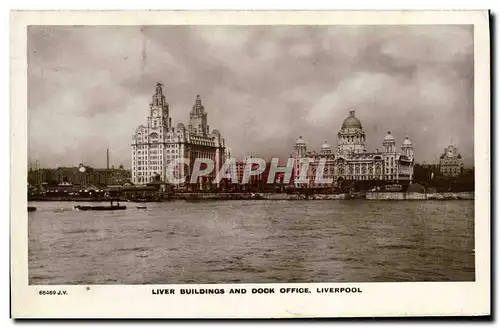 Cartes postales Liver Buildings and Dock Office Liverpool