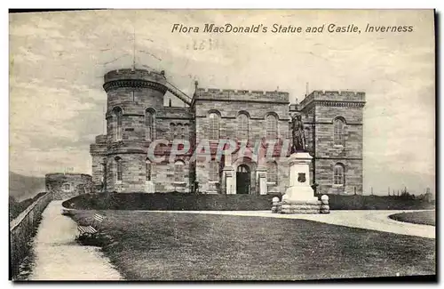Ansichtskarte AK Flora MacDonald s Statue and Castle Inverness