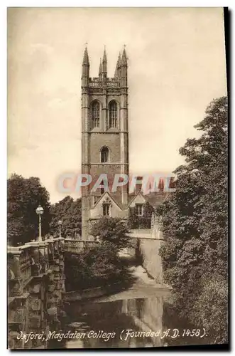 Cartes postales Oxford Magdaten College