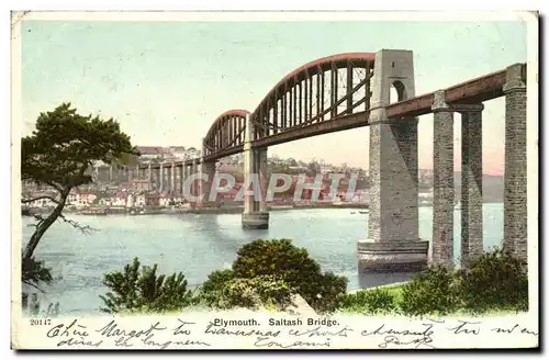 Ansichtskarte AK Plymouth Saltash Bridge