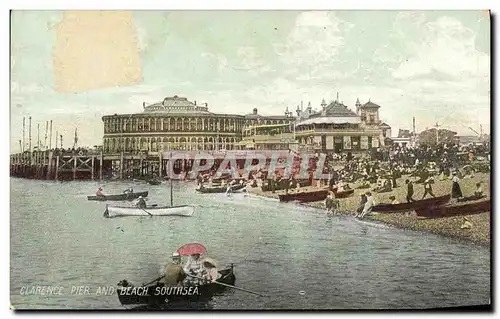 Cartes postales Clarence Pier and Beach Southsea