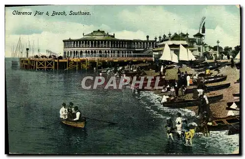 Cartes postales Clarence Pier Beach Southsea