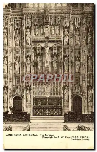 Ansichtskarte AK Winchester Cathedral The Reredos