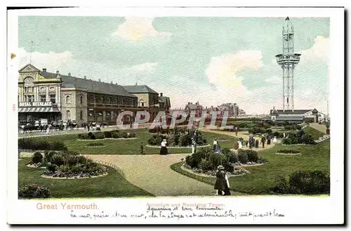 Cartes postales Great Yarmouth Aquarium and Revolving tower