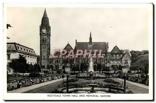 Cartes postales Rochdale Town Hall And Memorial Garden