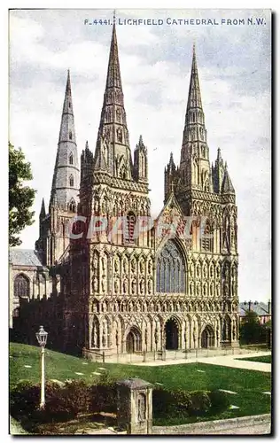Cartes postales Lichfleld Cathedral From NW