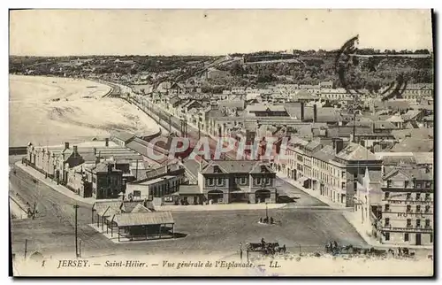 Cartes postales Jersey Saint Helier Vue Generale de l esplanade