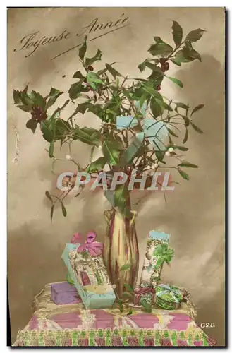 Cartes postales Bonne Annee Fleurs