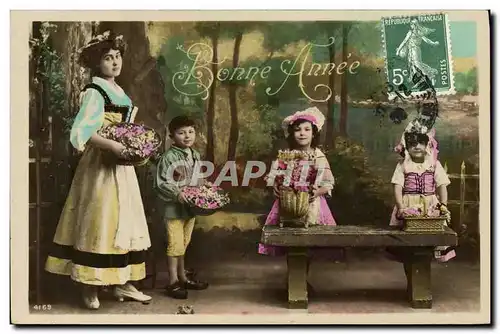 Cartes postales Fantaisie Enfants Bonne annee