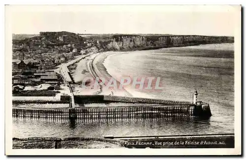 Moderne Karte Fecamp Vue prise de la falaise d Amont